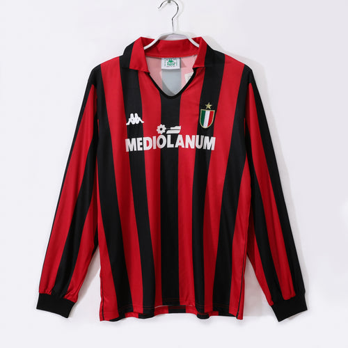 Camiseta AC Milan 1989-1990 – Local Manga Larga